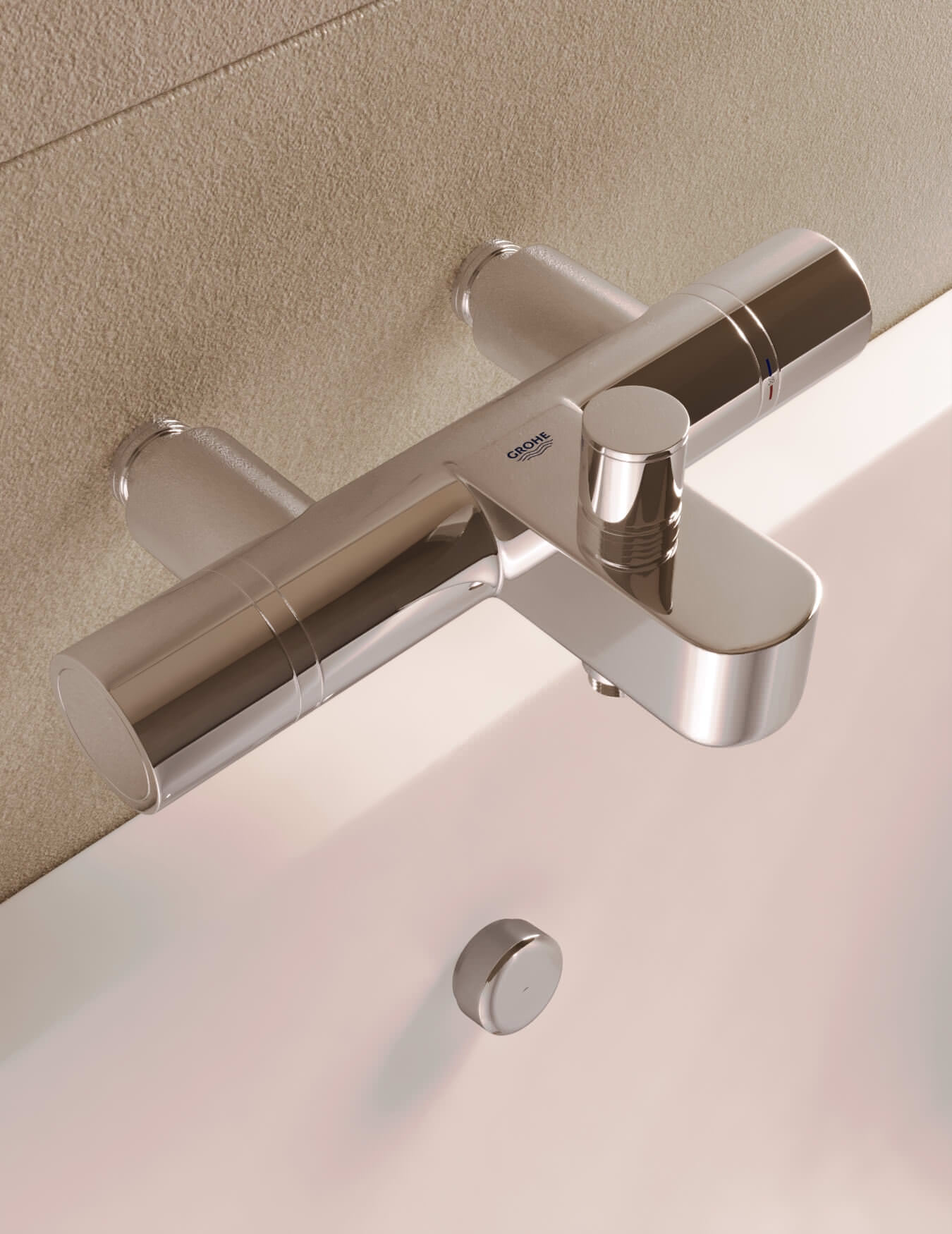 Grohe Grohtherm 1000 Cosmopolitan Thermostatic Bath Shower Tap