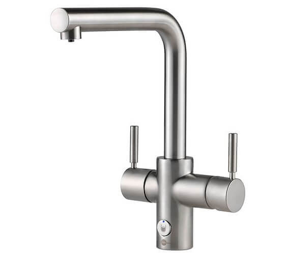 Brushed Steel. InSinkErator InSinkErator 4N1 Touch L Shape Instant Hot Water Tap Only 