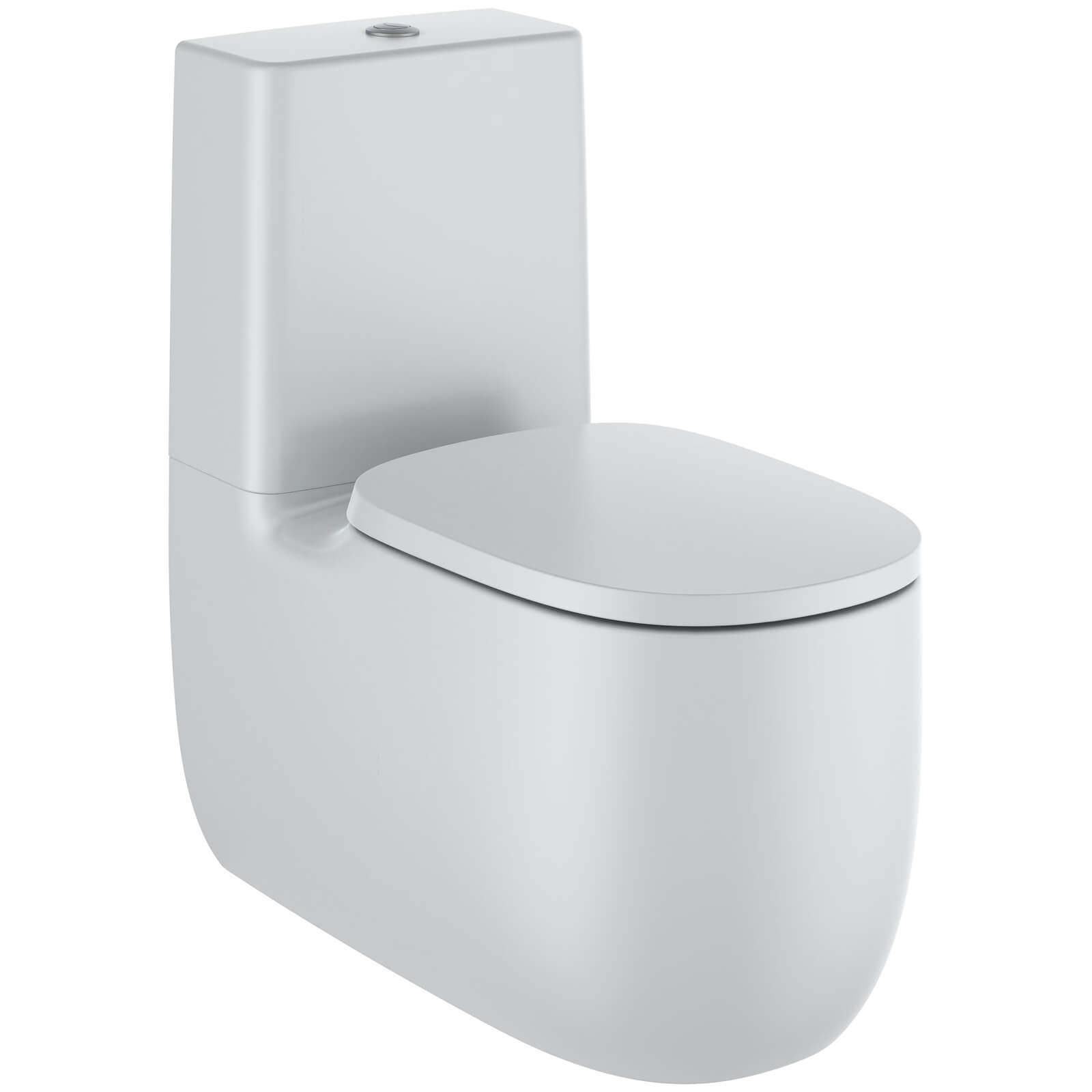 Onyx Matt Black Rimless Close Coupled Toilet inc Soft Close Seat