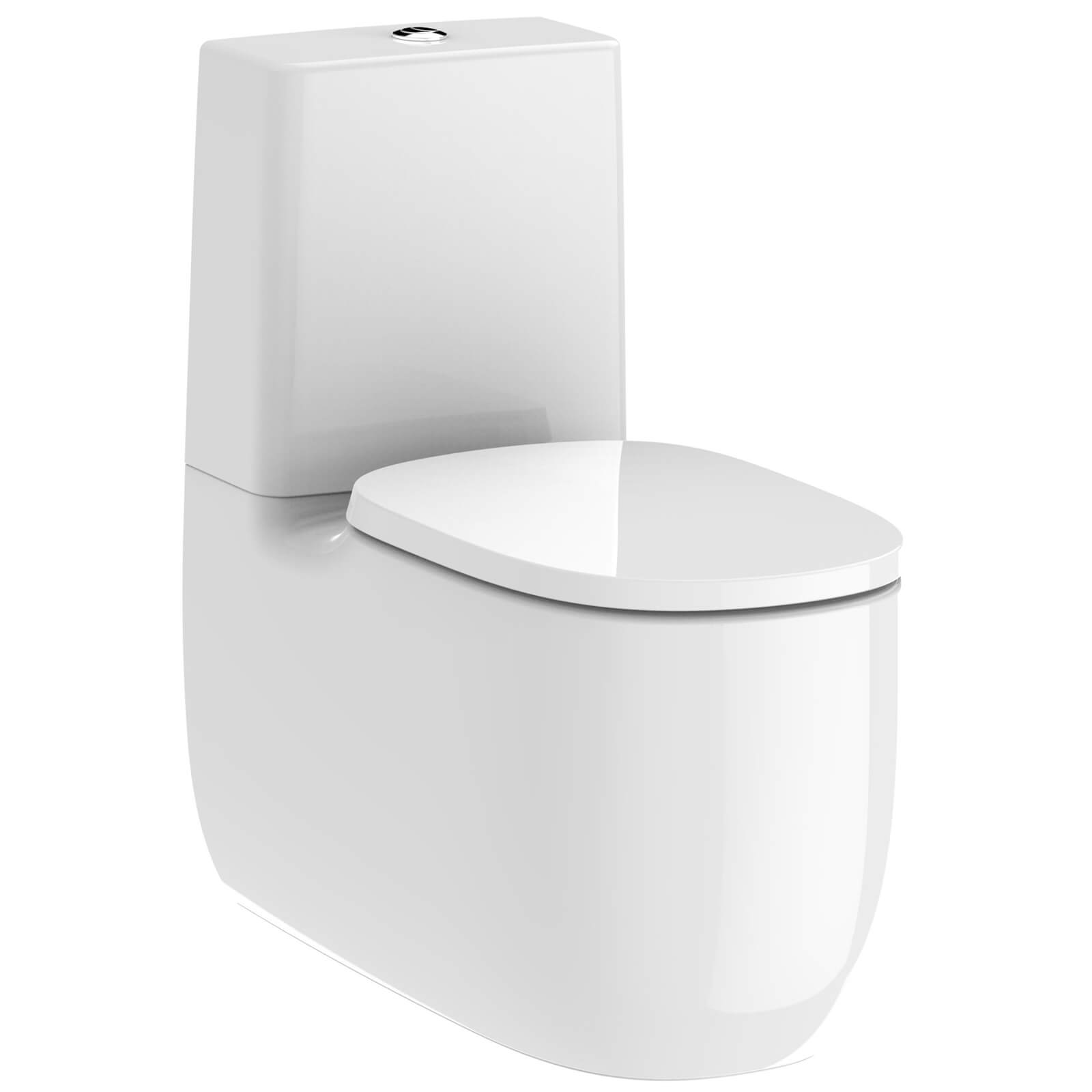 Roca Beyond BackToWall Rimless Close Coupled Toilet