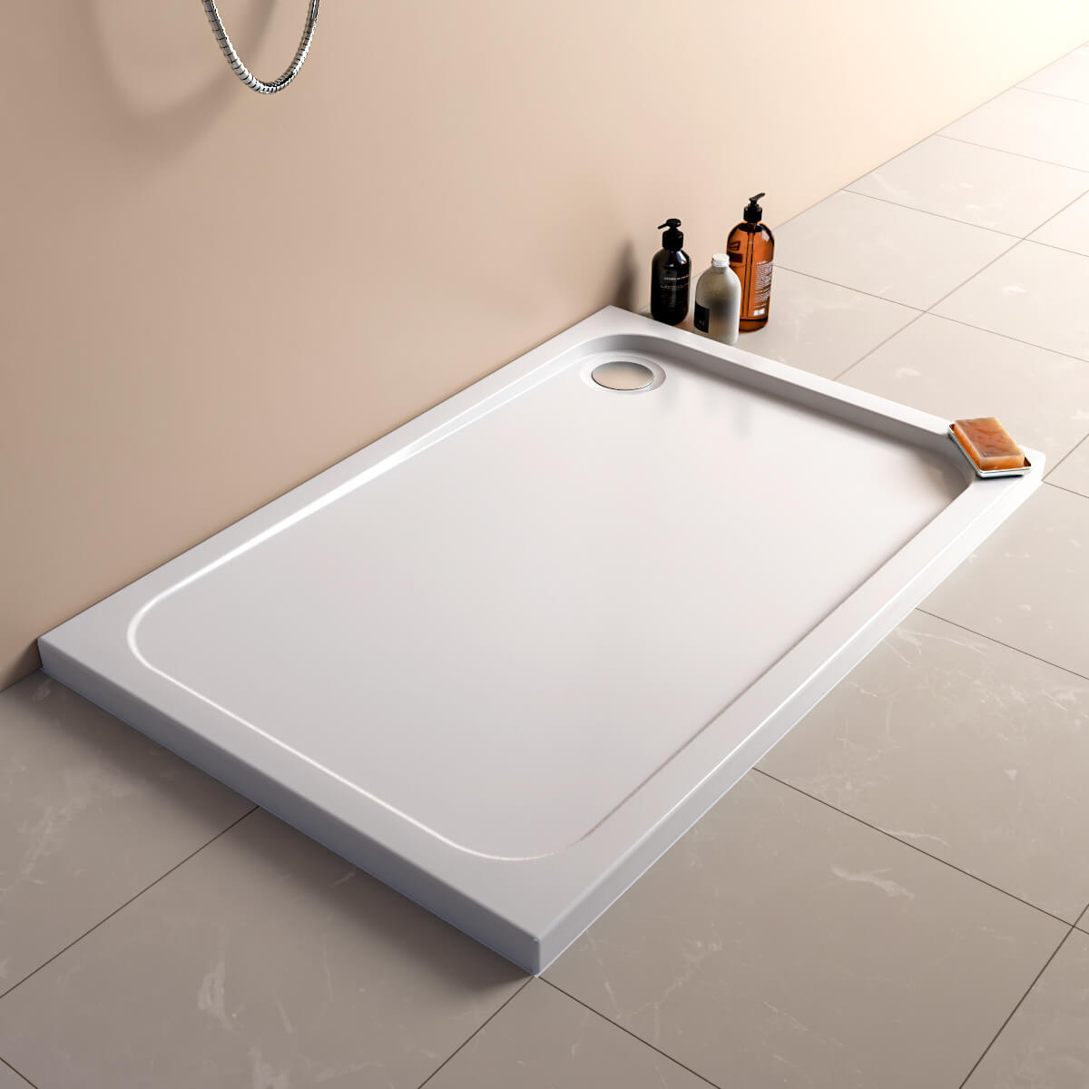Touchstone Slip Resistant Rectangle Shower Tray