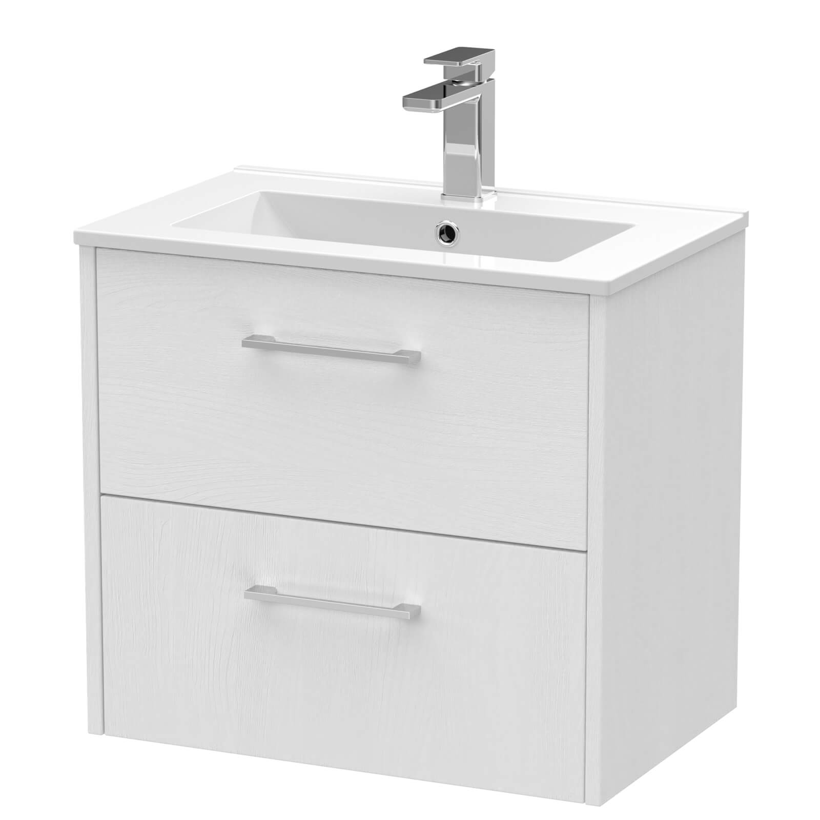 Hudson Reed Juno Wall-Hung 2 Drawer Vanity Unit And Basin - JNU2124B.