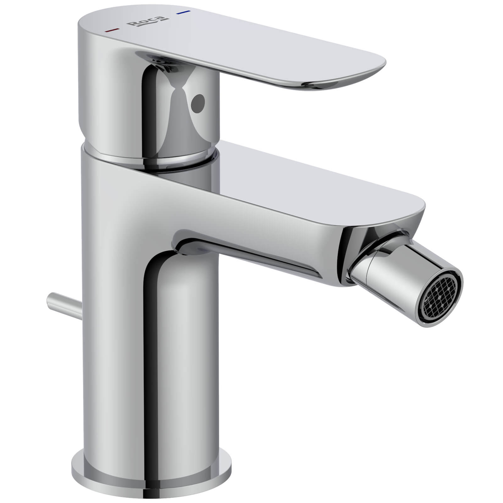 Roca Cala Single Lever Chrome Bidet Mixer Tap With PopUp Waste