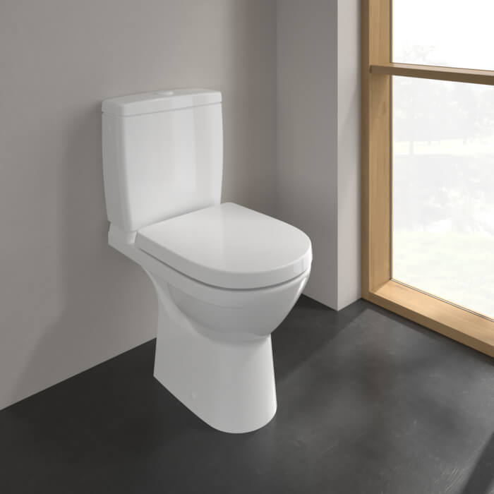 Villeroy And O.Novo Compact Close Coupled DirectFlush Rimless WC Pan