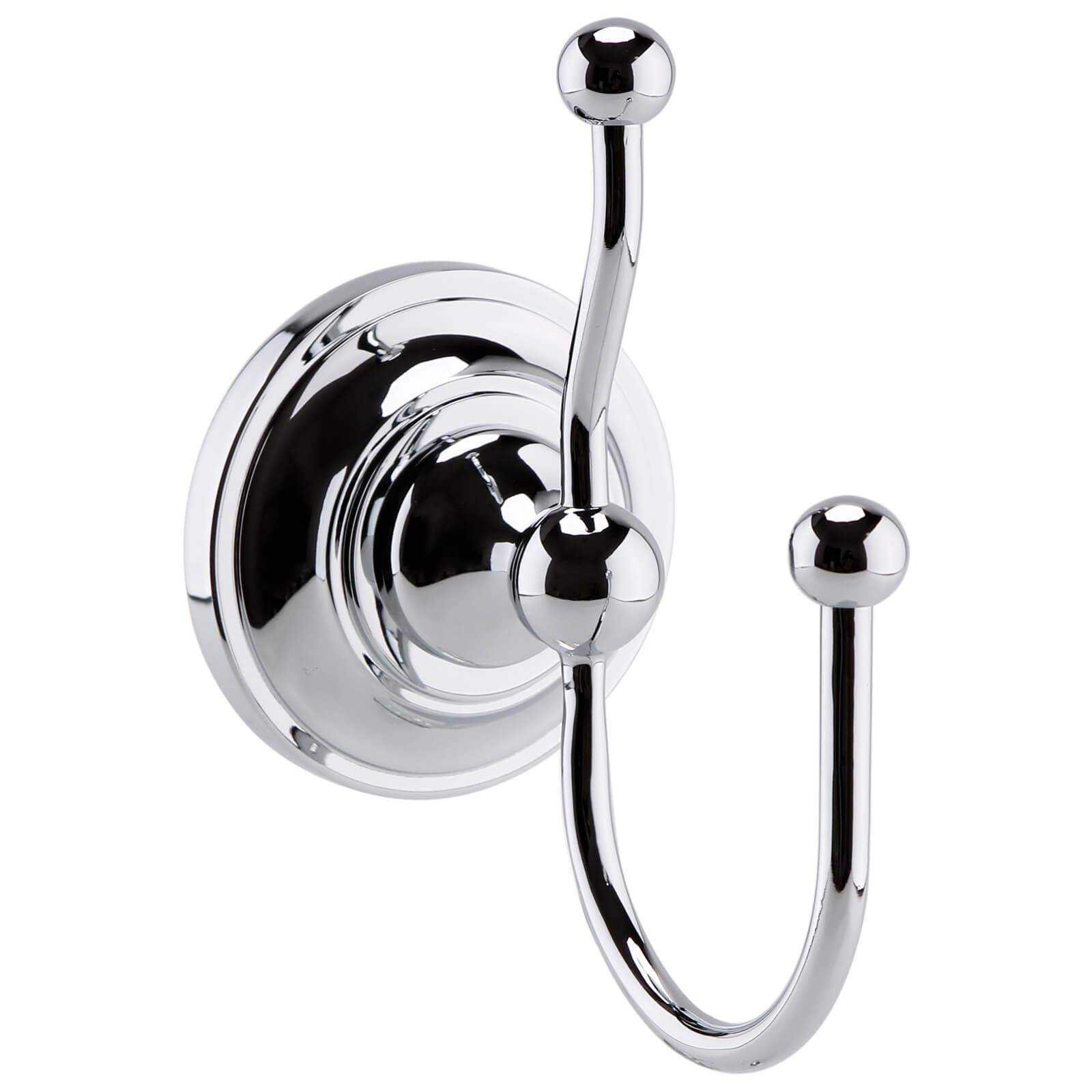 Hudson Reed Traditional Chrome Double Robe Hook - LH311