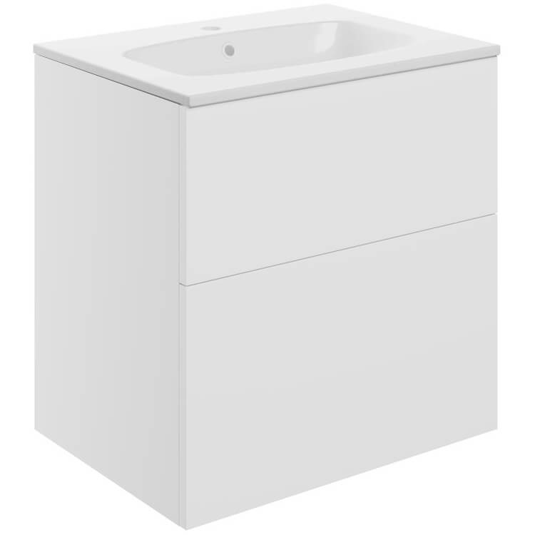 Joseph Miles Hobart 610mm Wide 2 Drawer Wall Hung Vanity Unit And Basin