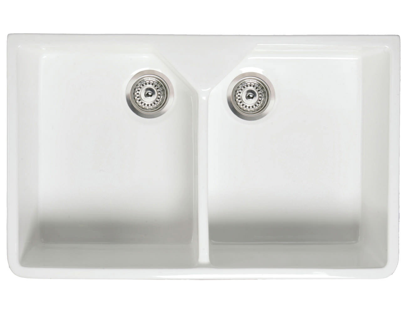 double sink fireclay undermount kitchen sink