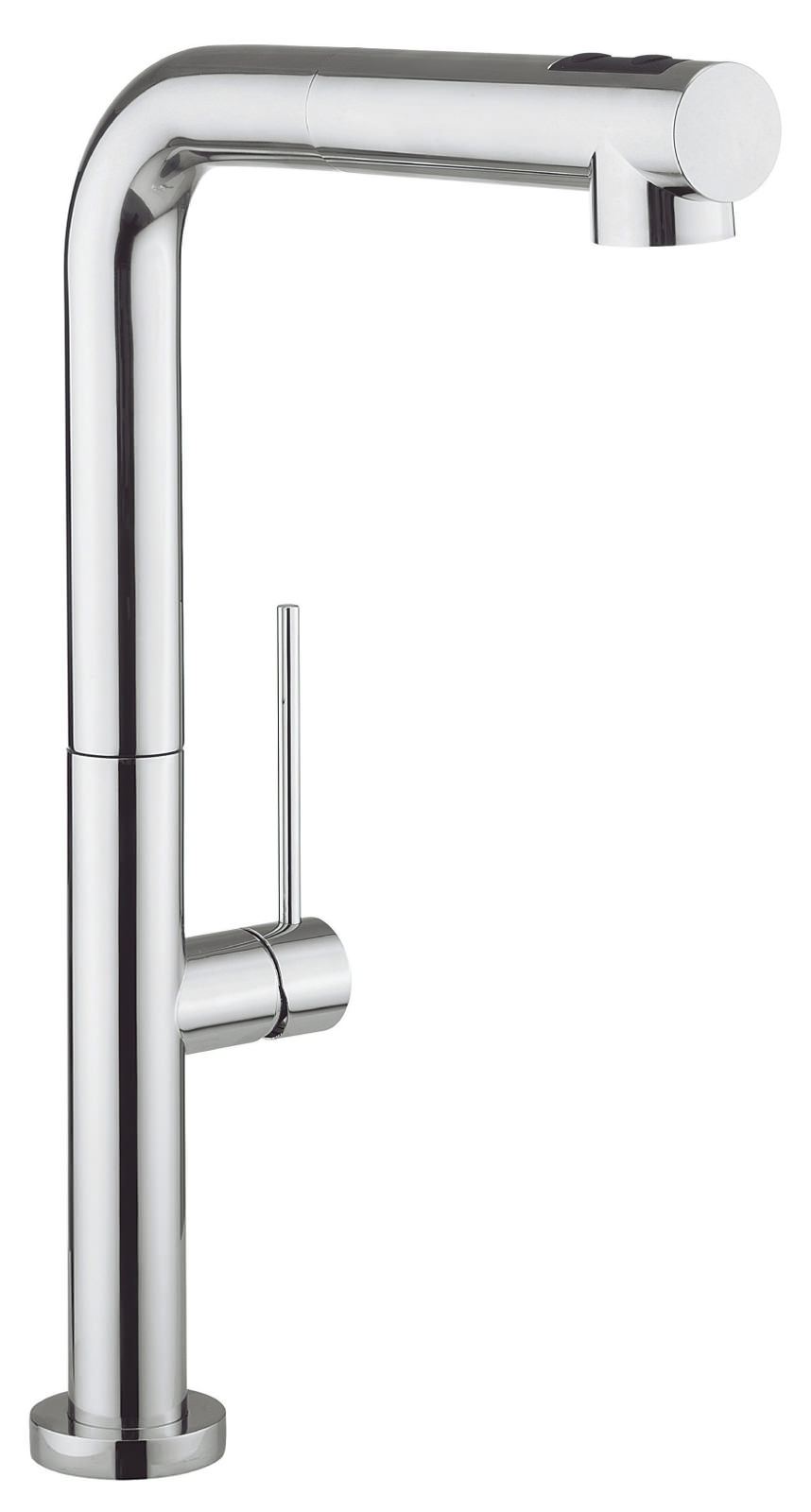 Crosswater Cucina Tube Chrome Kitchen Mixer Tap With Dual Spray TU717DC