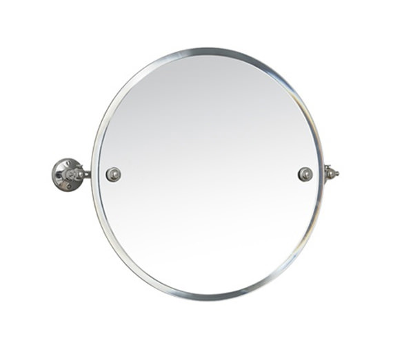 Miller Stockholm 450mm Round Swivel, Tilting Bathroom Wall Mirror Uk