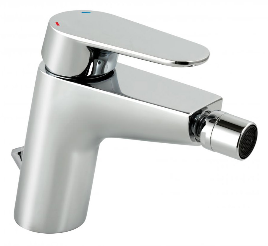 Vado Ascent Mono Bidet Mixer Tap With Pop Up Waste Chrome ASC110C/P