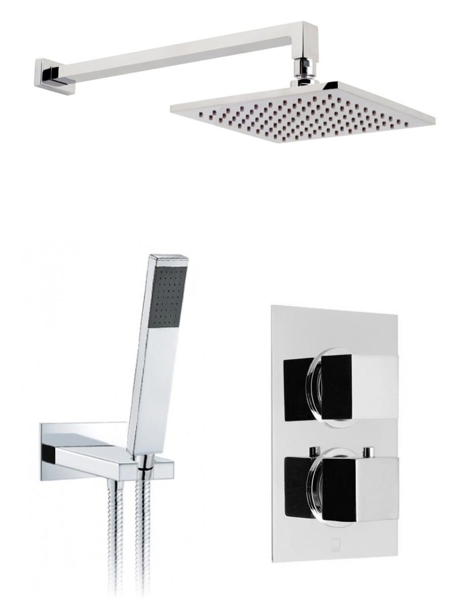 Vado Mix 2 Handle Concealed Thermostatic Shower Package MIX1721C/P