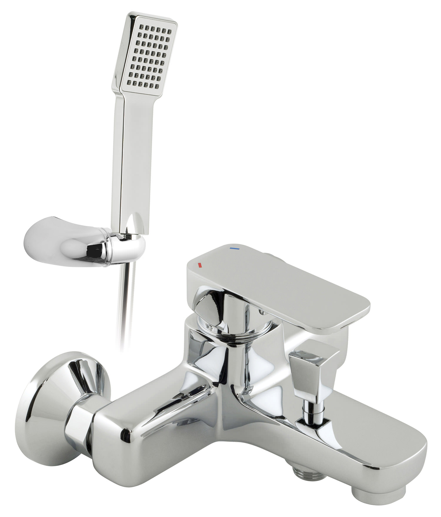 Vado Phase Exposed Bath Shower Mixer Tap With Shower Kit PHA123+KC/P