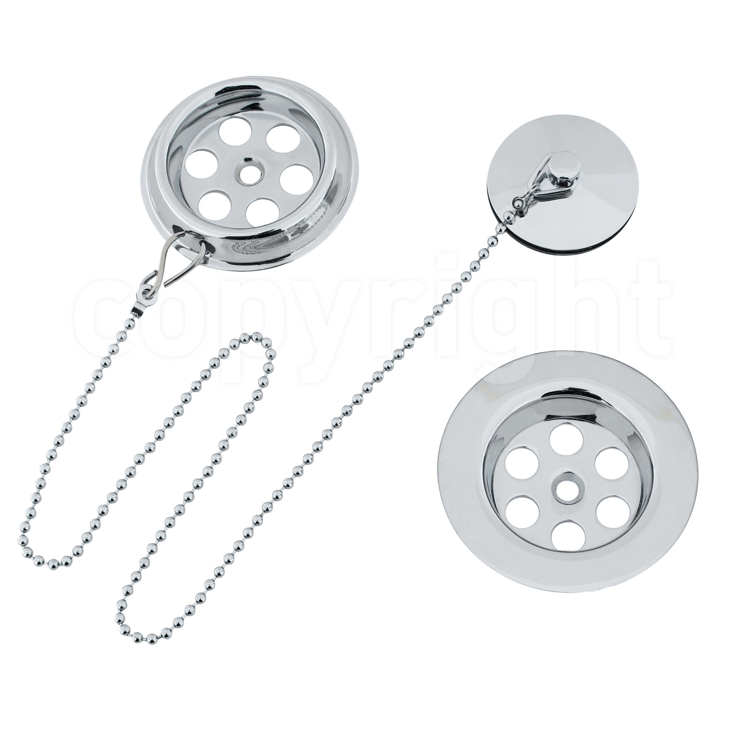 Crosswater Standard Bath Waste With Plug And Chain BTW0221C