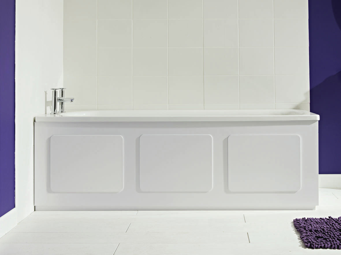 Croydex Storage Bath Panel Gloss White Wb715122