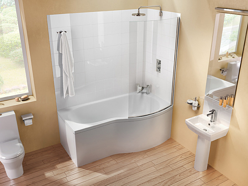 Cleargreen Ecoround White Shower Bath, Round Bathroom Showers