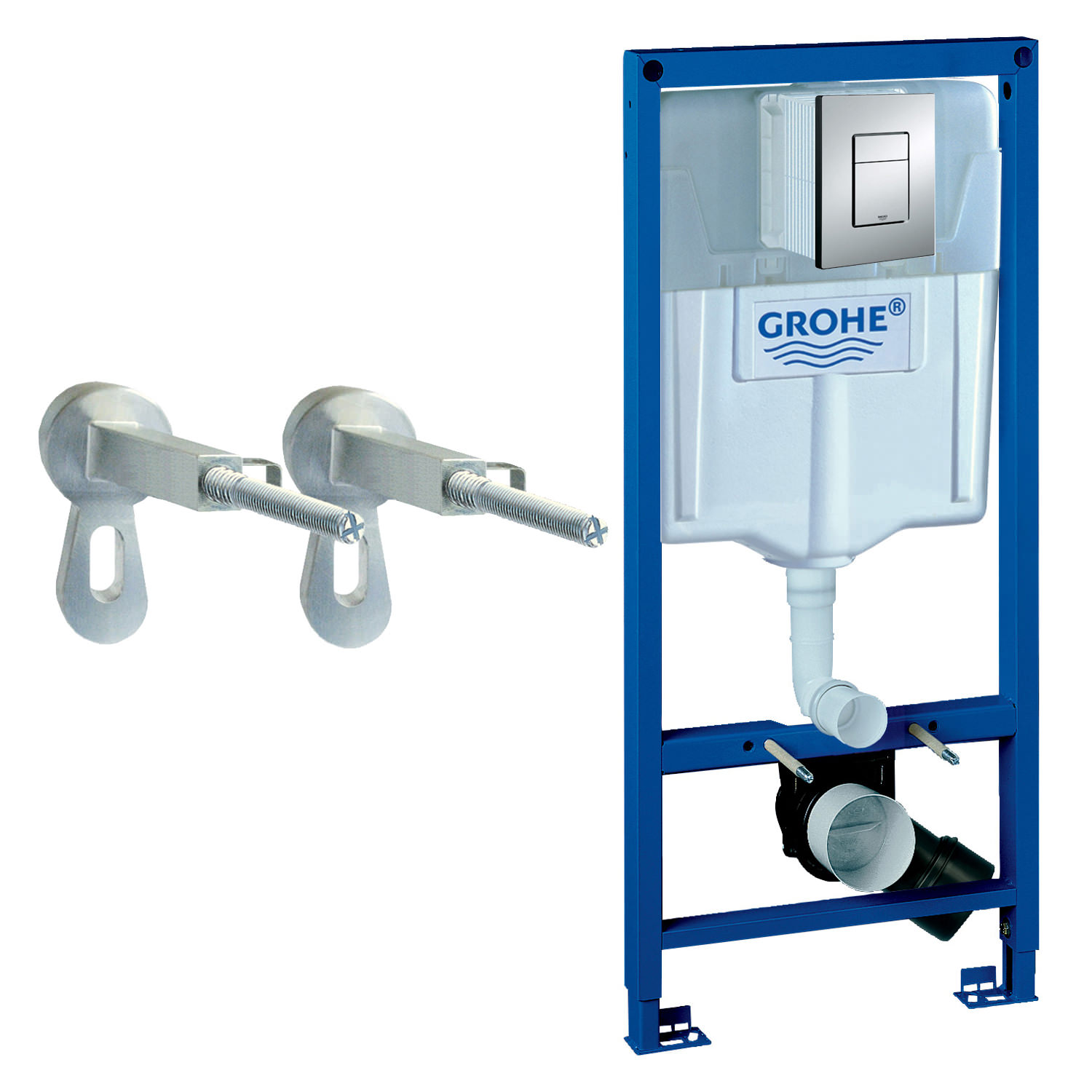 grohe wall hung toilet frame