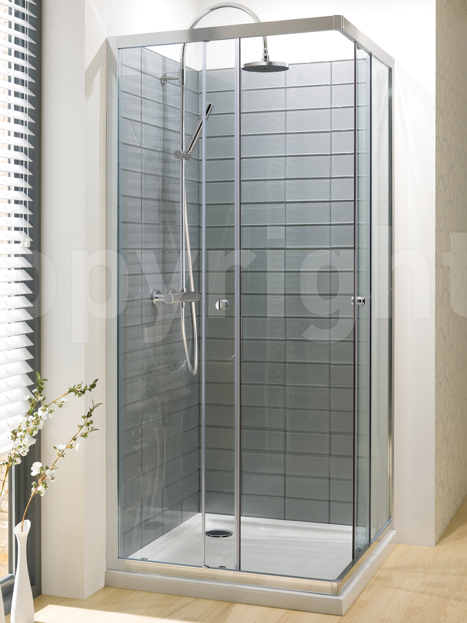 Simpsons Edge Corner Entry Shower Enclosure 760mm