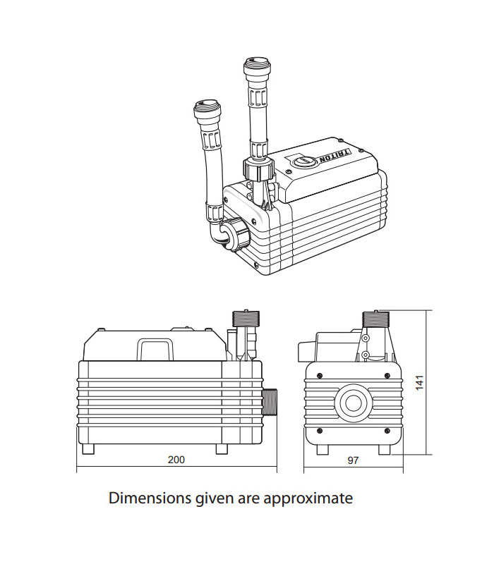 Triton T450i Single Impeller Shower Pump