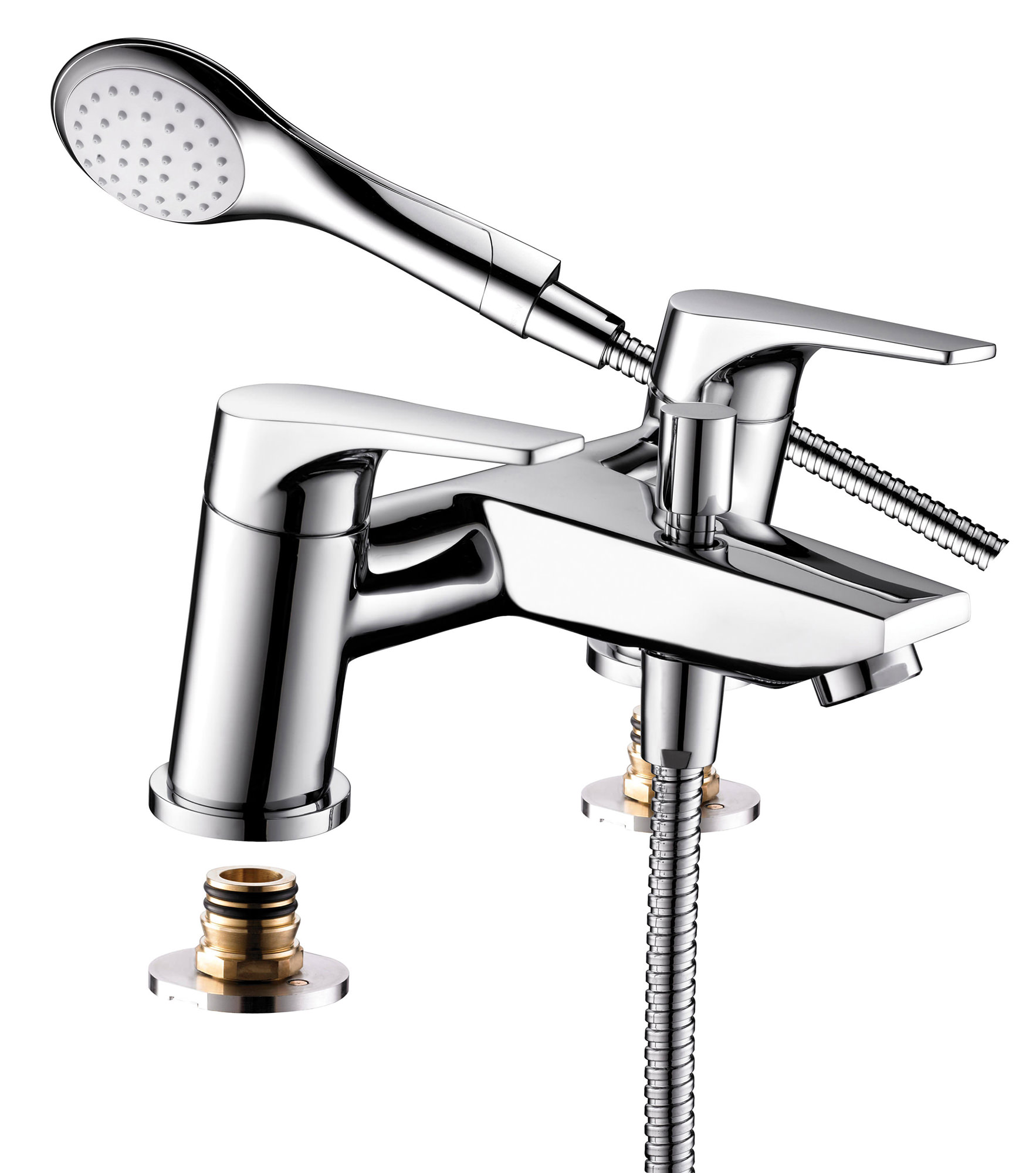 Bristan Vantage Chrome Bath Shower Mixer Tap VT BSM C   QS V41619 1 Lg 