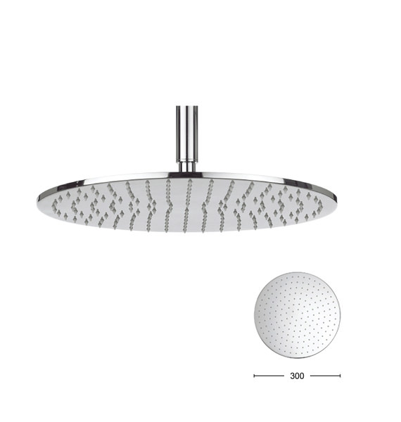 Crosswater Contour 300mm Round Shower Head - FH618C+