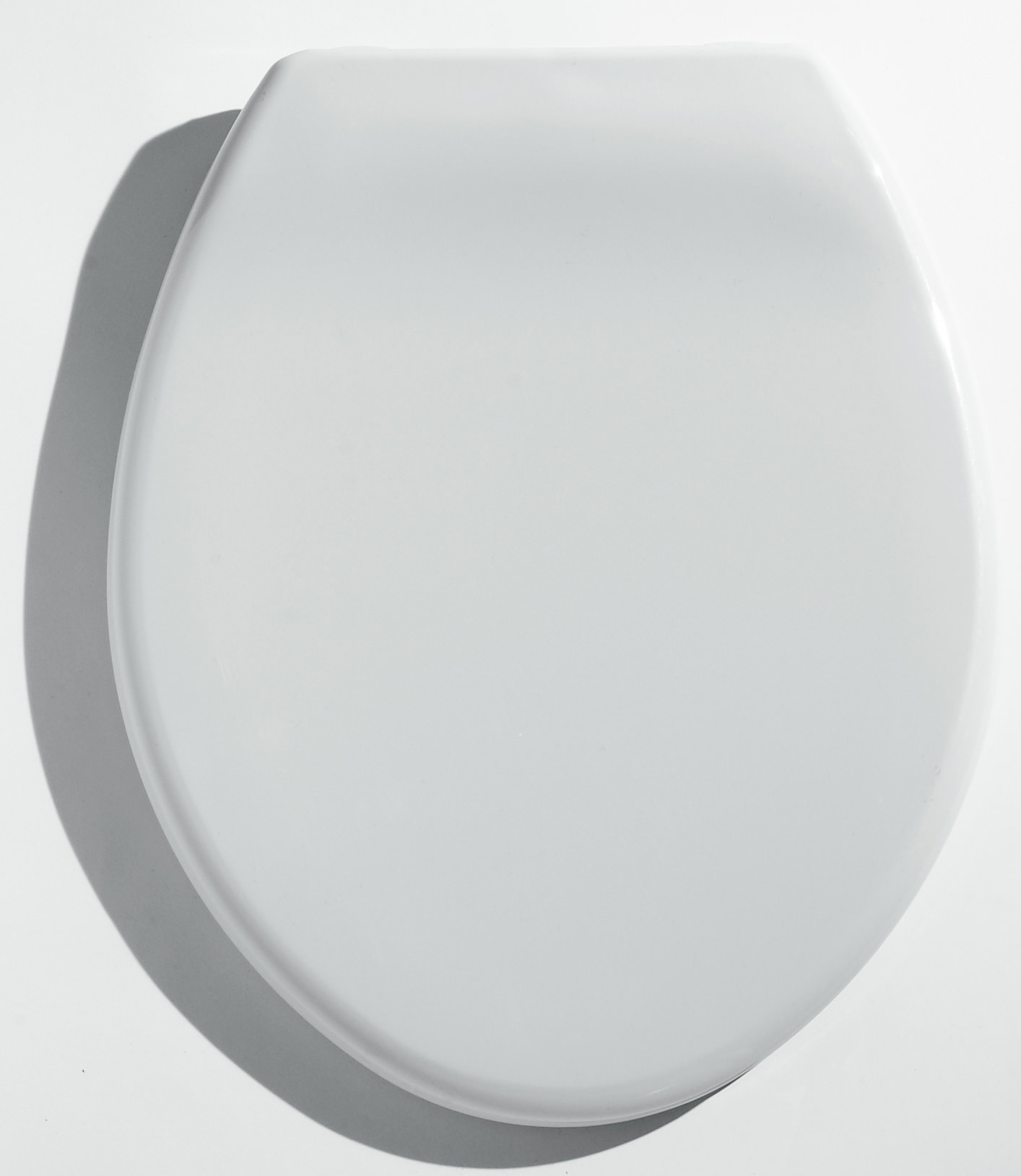 Twyford Option Oval White Toilet Seat Stainless Steel Bottom Fix Hinges WC 