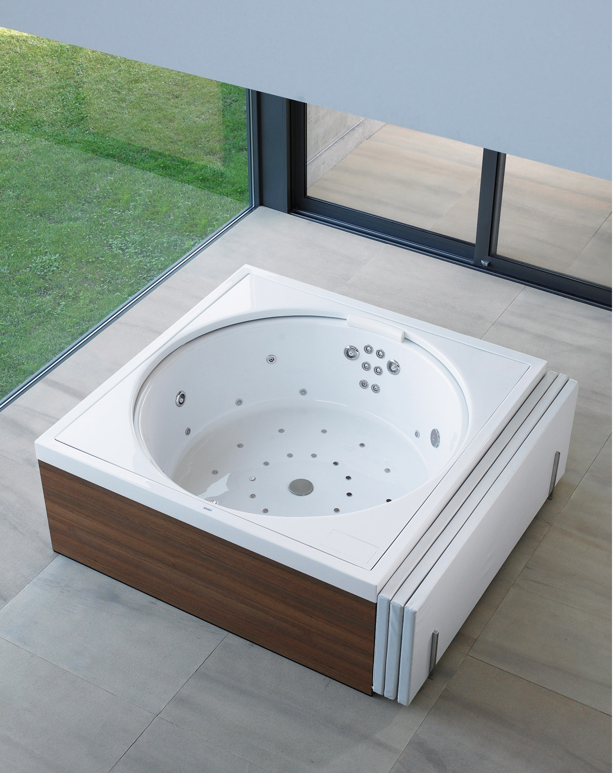 Duravit Blue Moon 1400mm Bath With Frame And Overflow Combi System L