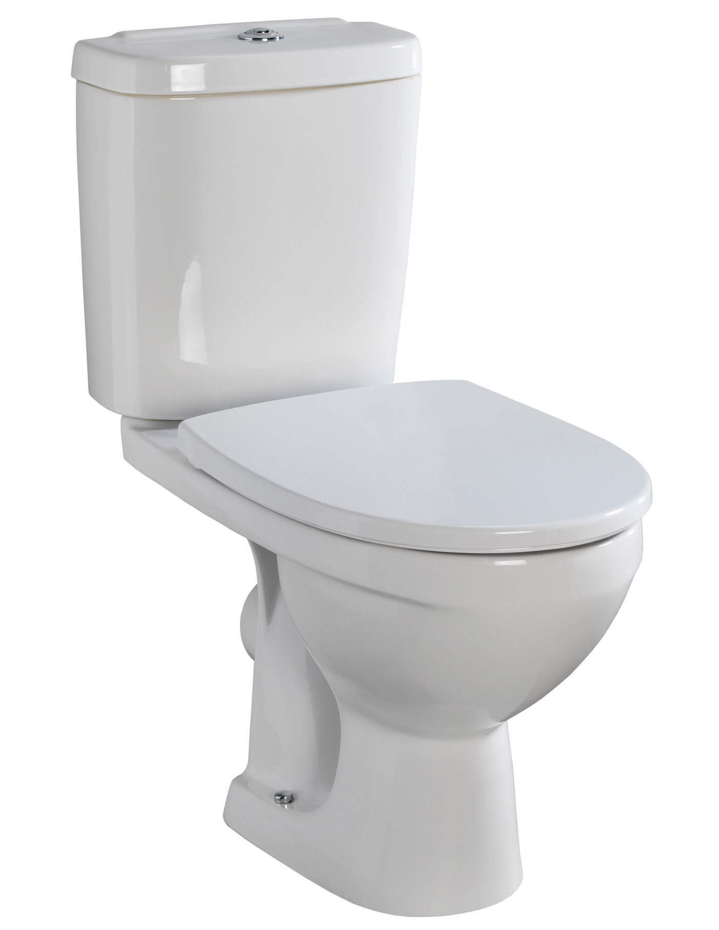 Twyford Refresh Square Close Coupled WC Pan With Cistern 645mm | RE1148WH