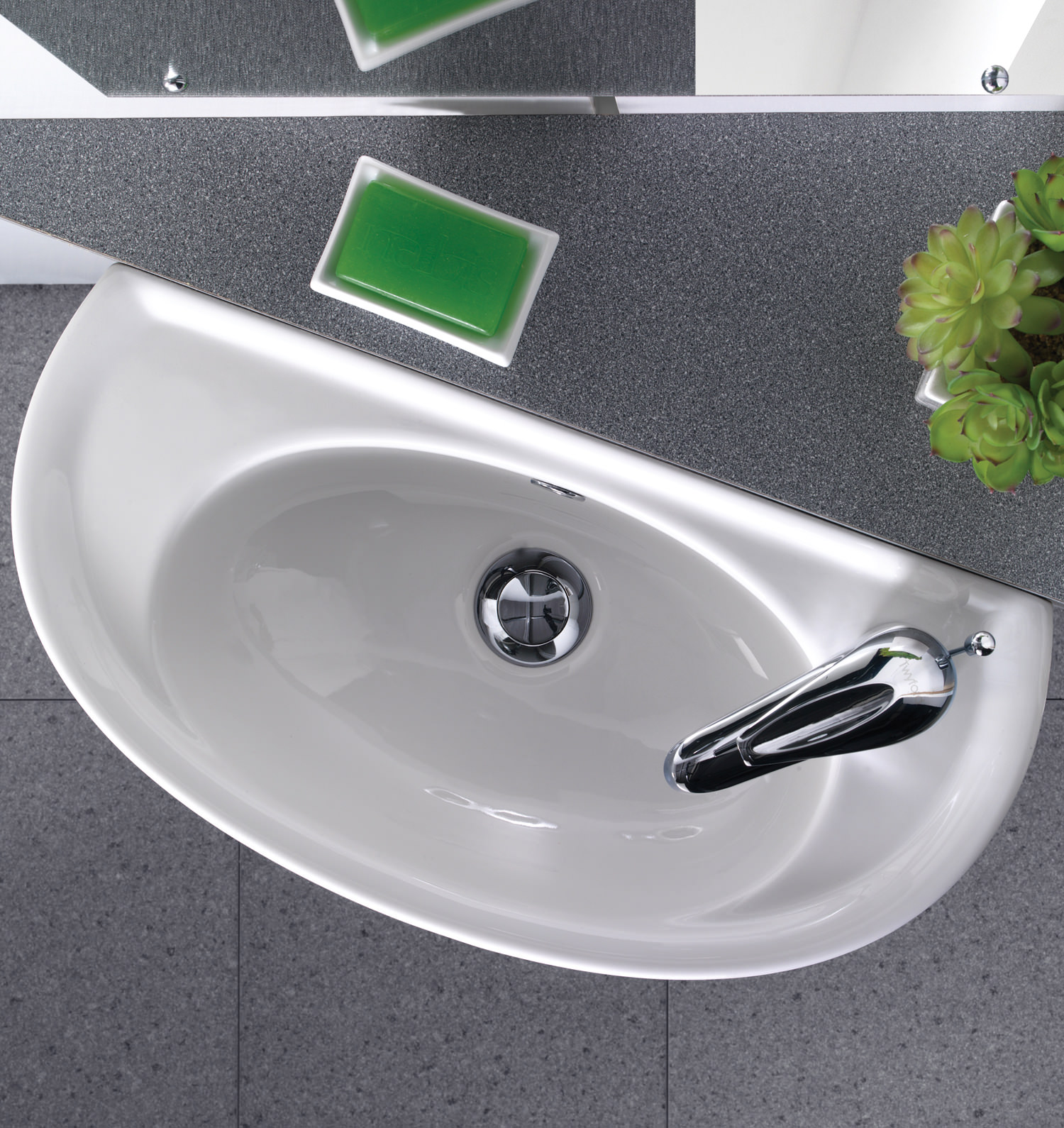Twyford Galerie Optimise Short Projection Basin 535 x 260mm GP4051WH