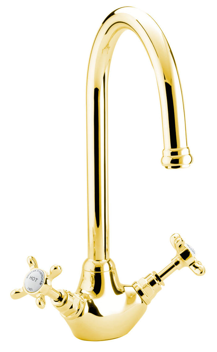Bristan 1901 Monobloc Sink Mixer Tap Gold N SNK G