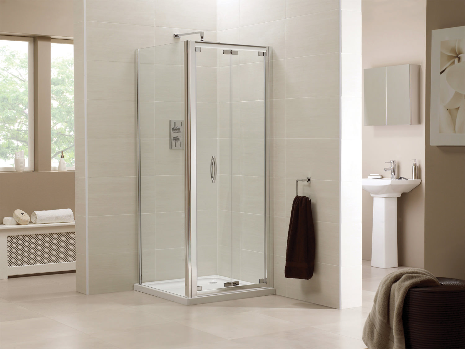 April Identiti2 Bifold Shower Door 900mm | AP9452S