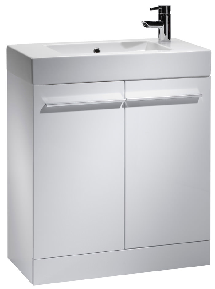 Tavistock Kobe 700mm Floor Standing Unit And Basin K70fw K70c - 700mm Wide Bathroom Sink Cabinet