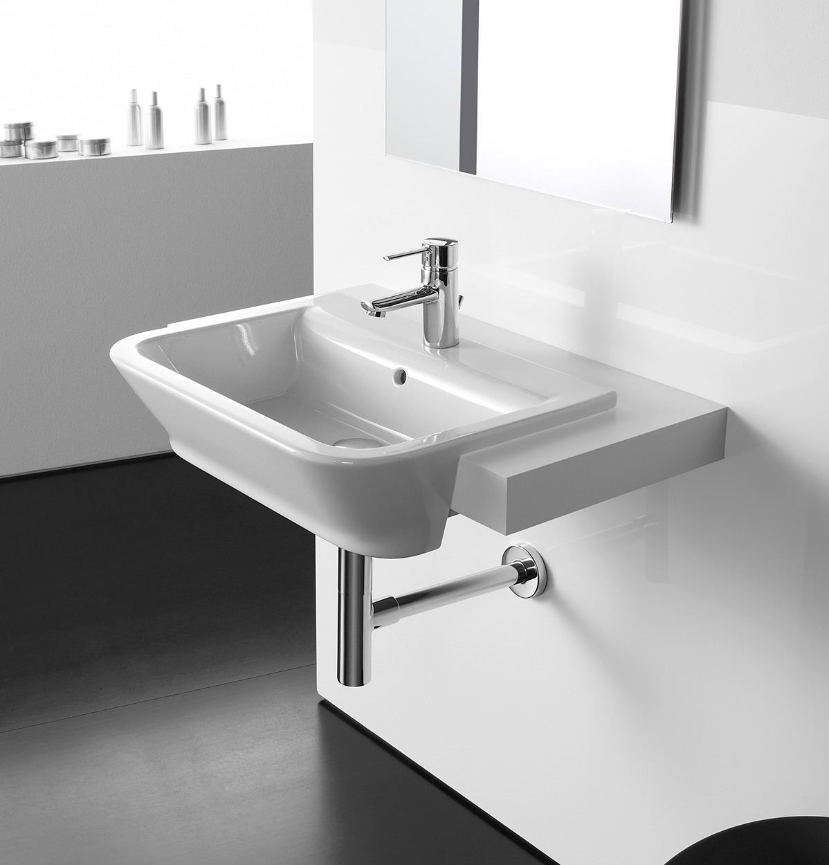 Roca The Gap White Semi-Recessed Basin 560mm Wide | 32747S000