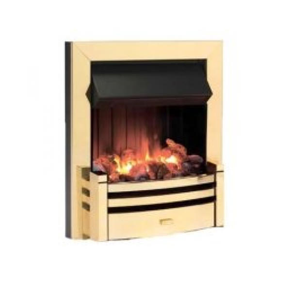 Dimplex Charlotte Optimyst Electric Fire Brass CRT20BR