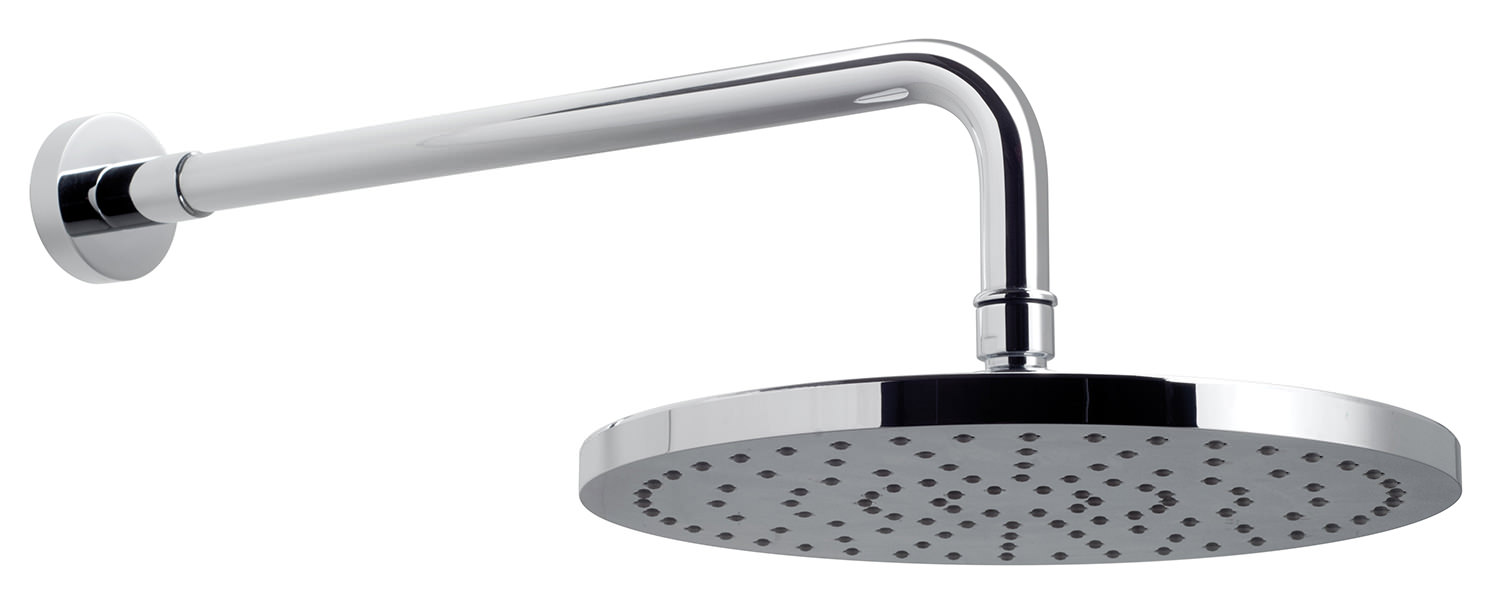 Vado Saturn Single Function 220mm Fixed Disc Head And Shower Arm WG