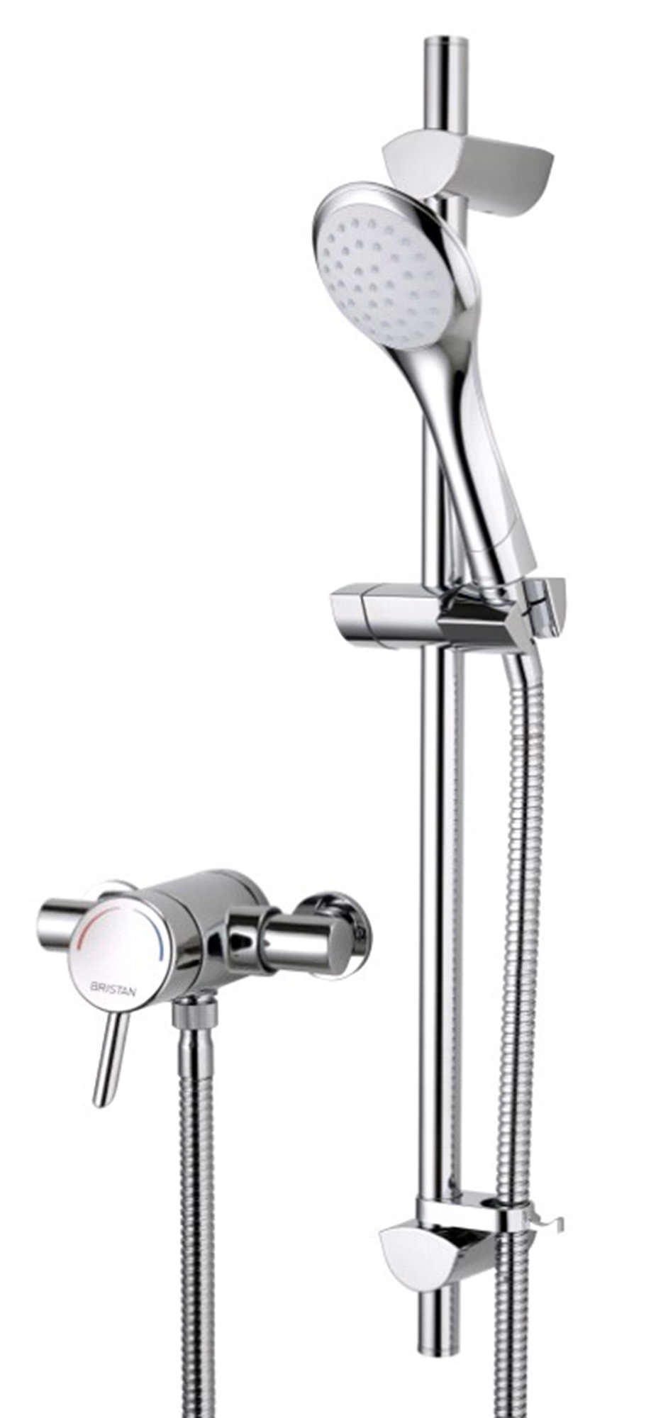 Bristan Acute Surface Mounted Shower Valve With Riser Rail