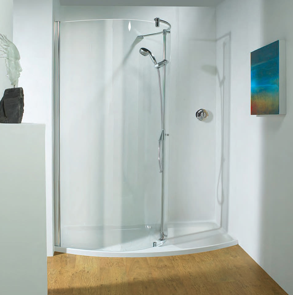 Flat Pack Kitchens >> Kudos Ultimate 1700mm LH Curved Panel Walk-in Package Recess Flat Pack Kitchens >> Kudos Ultimate 1700mm LH Curved Panel Walk-in Package Recess