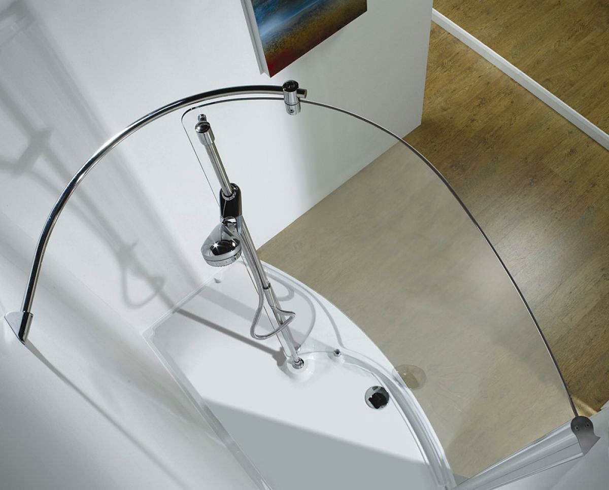 Kudos Ultimate 1700mm LH Curved Panel Walkin Package Recess