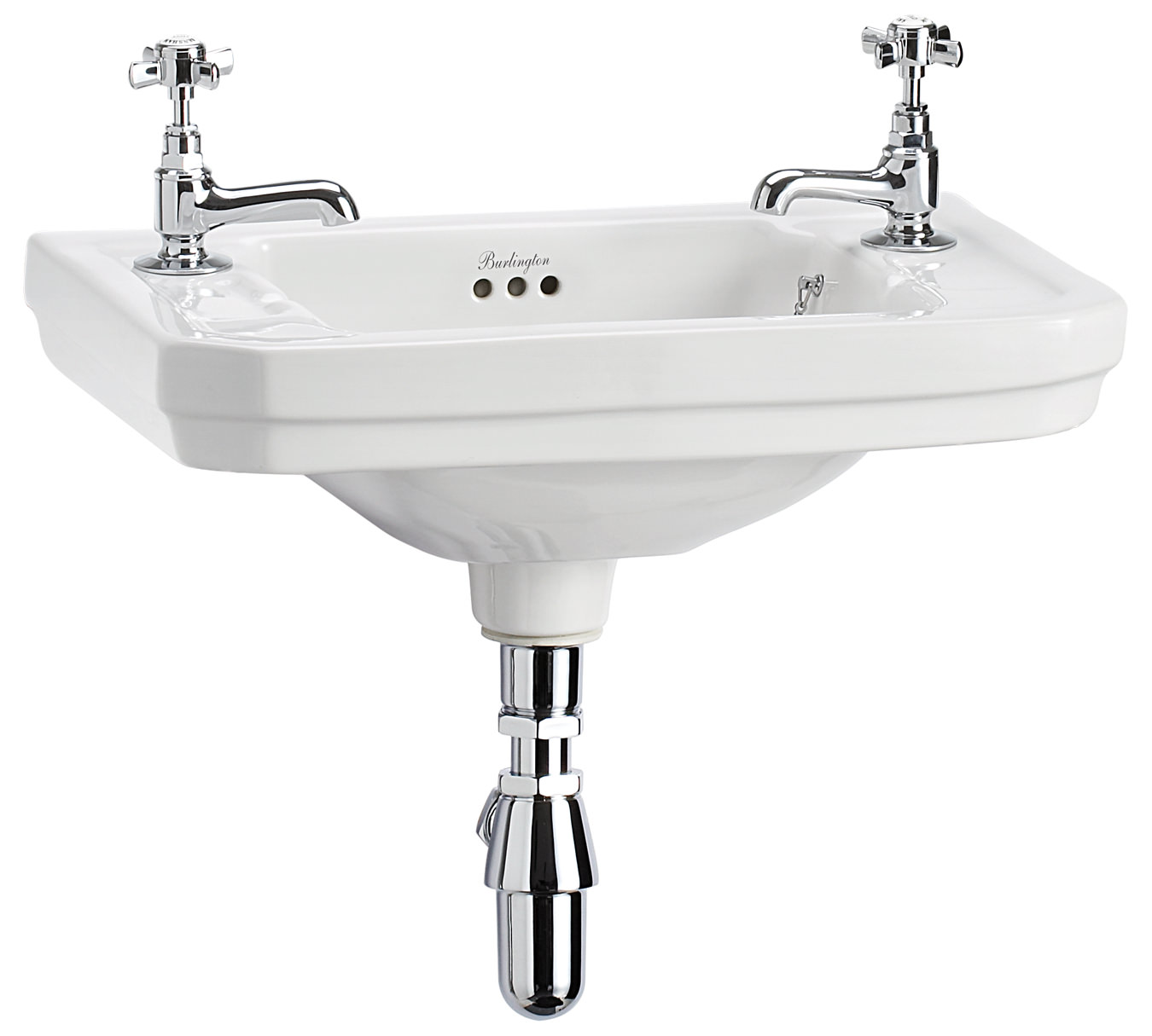 Burlington Victorian 510mm Wall Mounted Cloakroom Basin B9