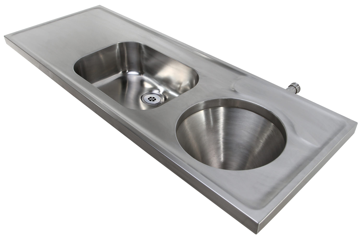 Twyford SS 1600 x 600 Disposal HopperSink And Worktop Back Inlet