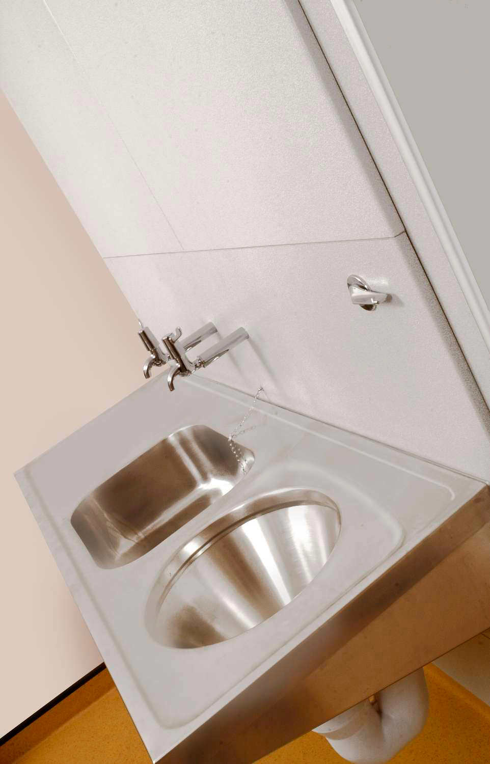 Twyford SS 1600 x 600 Disposal HopperSink And Worktop Back Inlet