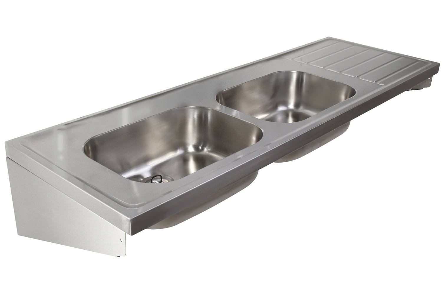 large single bowl kitchen sink with drainer