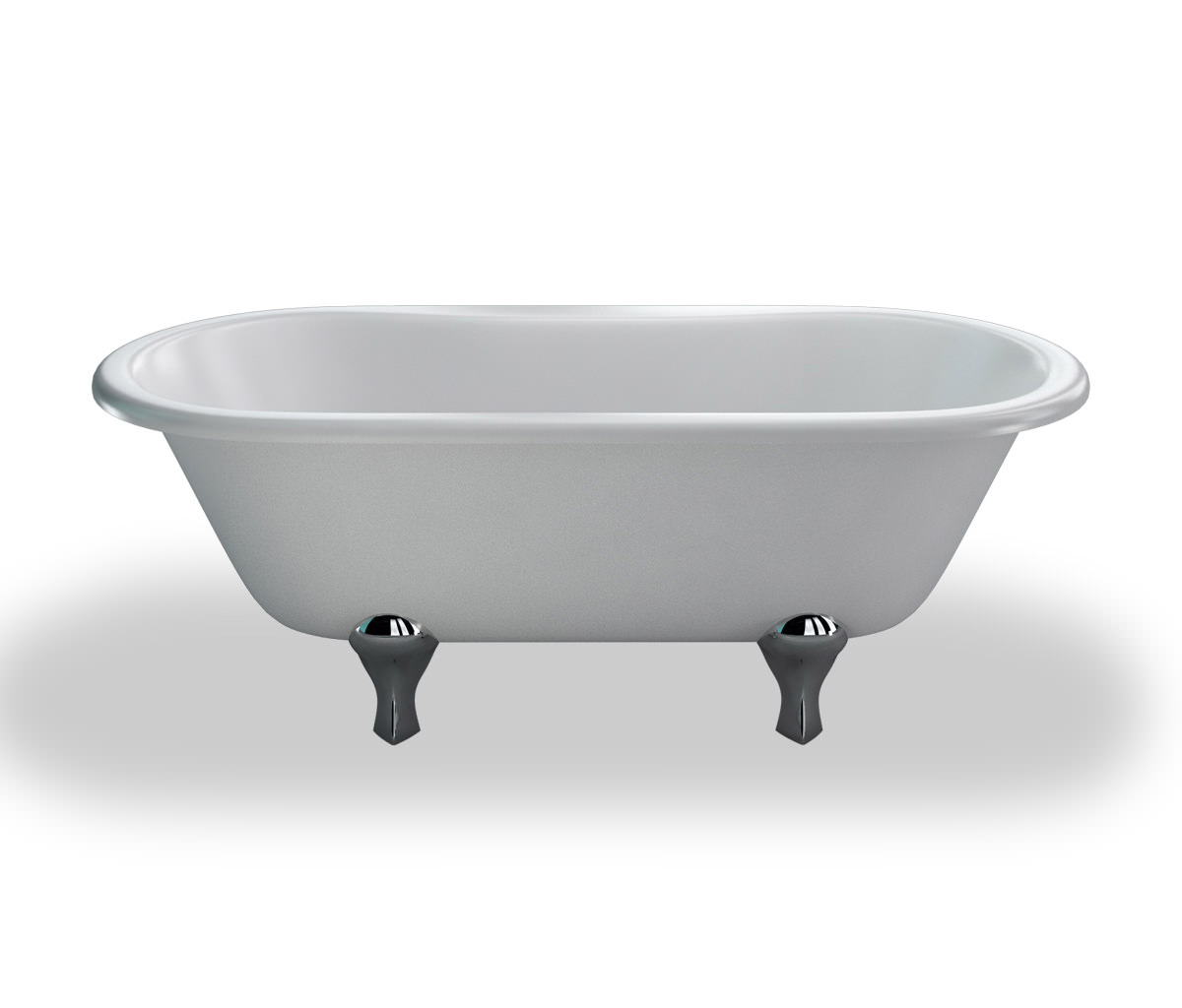 Clearwater Classic Traditional Bath 1700mm With White Classic Feet T7D